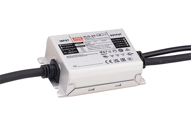 Mean Well XLG-20-H - Alimentation LED 20W, 700mA Constante, IP67, PFC - Pilote Pour Bande LED, Spots (entrée 90-305V AC) - 5