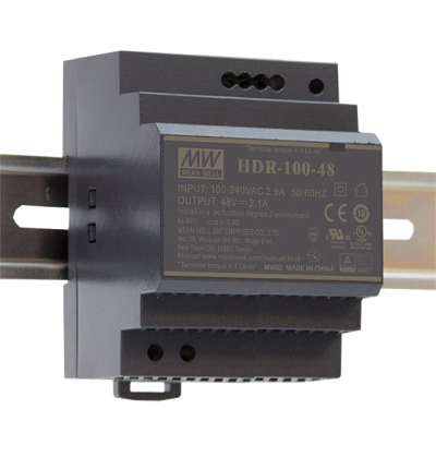 HDR-100-24 MEAN WELL AC-DC power supply