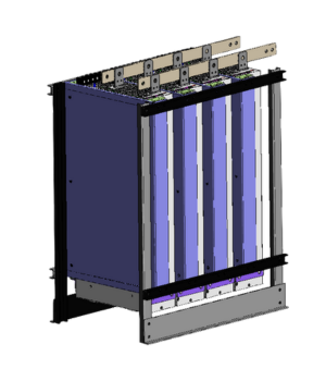 CAD drawing of custom 21KW AC/DC power supply